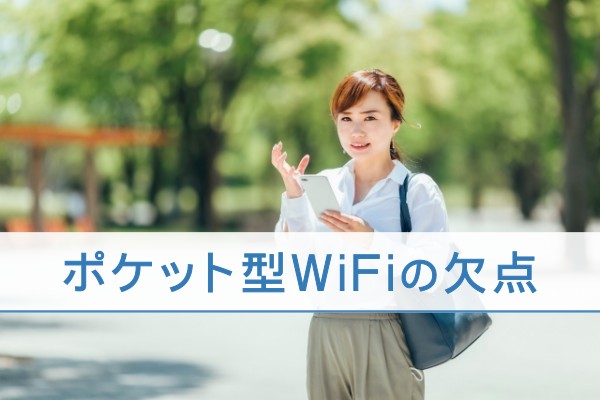 ポケット型WiFiの欠点